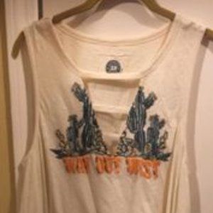 Double D Ranchwear Way Out West Tank